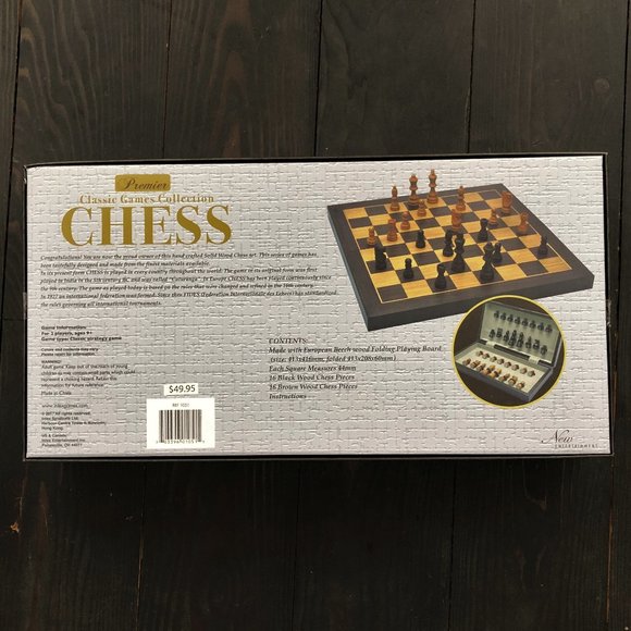 Premier Chess Board Game - Solid Wood Chess Set (NEW) - Picture 6 of 15